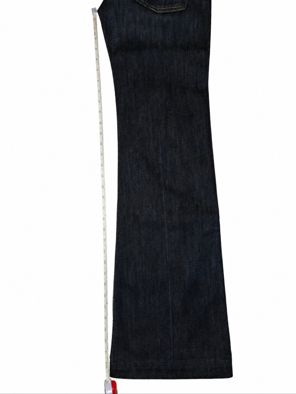7 For All Mankind Dojo Flare Jeans Size 27 Dark Wash - Picture 5 of 6